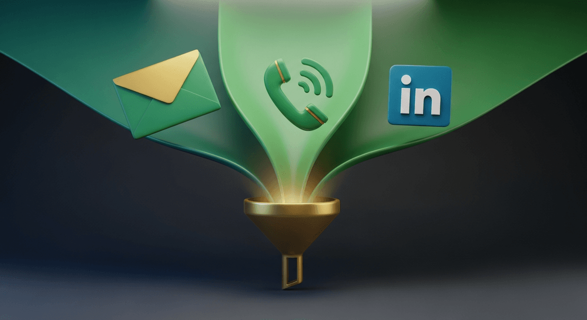 Email vs. Cold Call vs. LinkedIn: What Actually Works for Commercial Service Sales