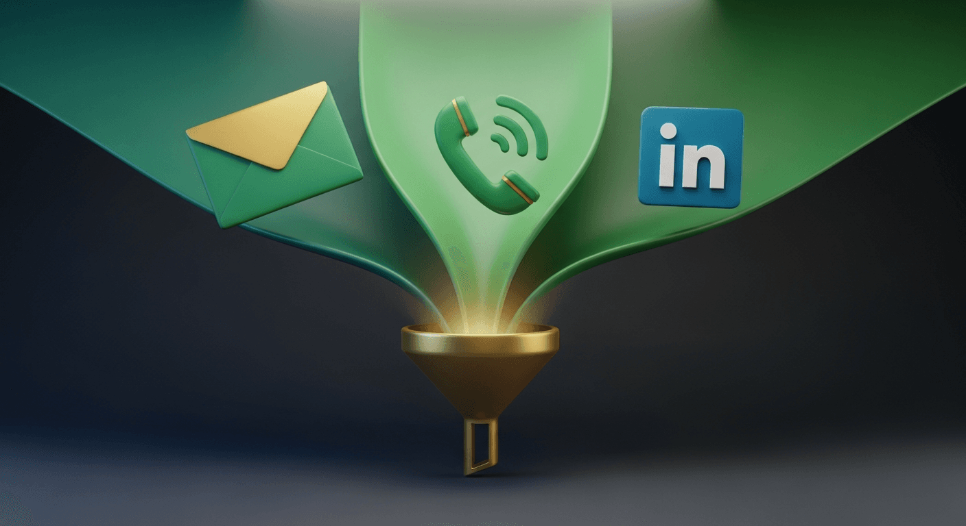 Email vs. Cold Call vs. LinkedIn: What Actually Works for Commercial Service Sales