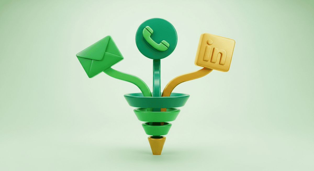 Email vs. Cold Call vs. LinkedIn: What Actually Works for Commercial Service Sales